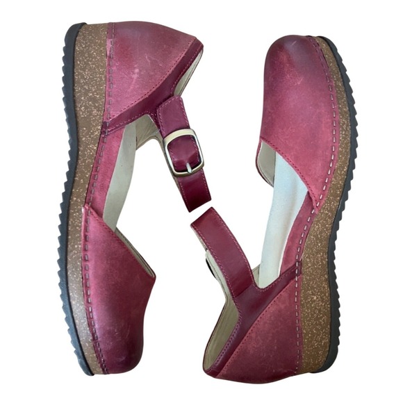 Dansko Mae Red Burnished Suede Mary Jane SZ: 42 EU 11.5-12 US NWOB - Picture 12 of 12